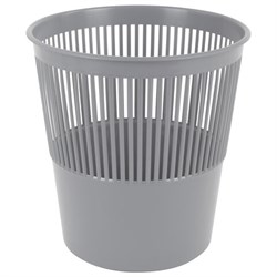 Корзина для бумаг BRAUBERG сетчатая, 9 л, серая, 237002 - фото 15055666