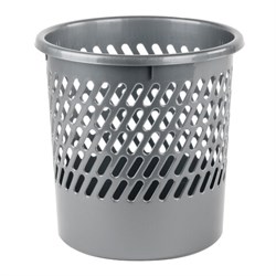 Корзина для бумаг STAFF "Basic" сетчатая, 10 л, серая, 237918 - фото 15055730