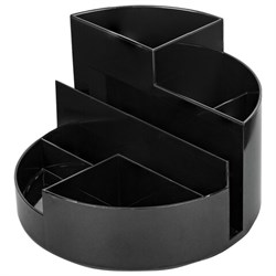 Подставка-органайзер BRAUBERG DELTA, 6 отделений, 130х130х90 мм, черная, 238100 - фото 15055752