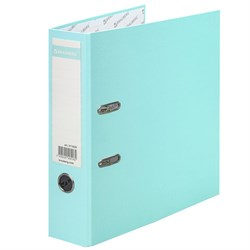 Папка-регистратор BRAUBERG PASTEL ламинированная, 75 мм, цвет мятный, 271839 - фото 15055940
