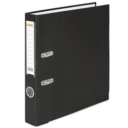 Папка-регистратор STAFF "Profit" с покрытием из ПВХ, 50 мм, с уголком, черная, СЪЕМНЫЙ МЕХАНИЗМ, 272011 - фото 15055966