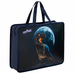 Папка на молнии с ручками ЮНЛАНДИЯ А4, 1 отделение, пластик, 80 мм, "Beware", 272156 - фото 15055988