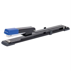 Степлер брошюровочный №24/6, №26/6 BRAUBERG "Extra", до 30 листов, на 150 скоб, черно-синий, 272720 - фото 15056040