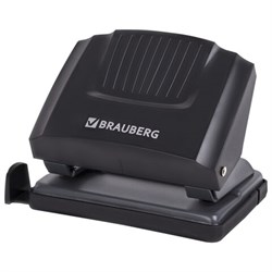 Дырокол BRAUBERG "SUPER", до 20 листов, черный, 272742 - фото 15056044