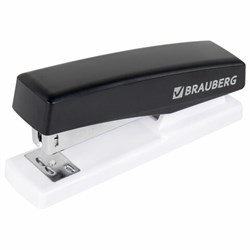 Степлер №24/6, 26/6 BRAUBERG "STYLE MAX", до 30 листов, черный, 272749 - фото 15056051