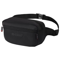 Сумка на пояс HEIKKI RIO (ХЕЙКИ) регулируемый ремень, черная, 28х16х9 см, 273886 - фото 15056138
