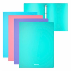 Папка на 4 кольцах ERICH KRAUSE "Diagonal Pastel", 24 мм, до 150 листов, ассорти, 0,6 мм, 49978 - фото 15056142