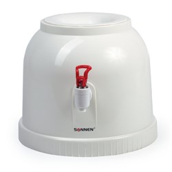 Кулер водораздатчик БЕЗ НАГРЕВА И ОХЛАЖДЕНИЯ, SONNEN TS-01, настольный, 1 кран, белый, 452417 - фото 15057887