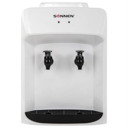Кулер-водораздатчик БЕЗ НАГРЕВА И ОХЛАЖДЕНИЯ, SONNEN TS-01WT, настольный, 2 крана, белый, 455411 - фото 15057929