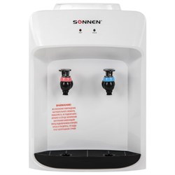 Кулер для воды SONNEN TSE-02WT, настольный, НАГРЕВ/ОХЛАЖДЕНИЕ ЭЛЕКТРОННОЕ, 2 крана, белый, 455413 - фото 15057931