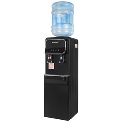 Кулер для воды SONNEN FSE-02WBc, напольный, НАГРЕВ/ОХЛАЖДЕНИЕ ЭЛЕКТРОННОЕ, шкаф, 2 крана, черный, 456168 - фото 15057982