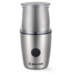 Кофемолка с капучинатором BRAYER BR1185, 200 Вт, вместимость 100 г, сталь - фото 15058041