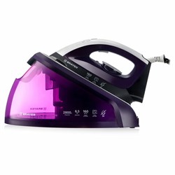 Парогенератор BRAYER BR4152, 2800 Вт, 6,5 Бар, пар 160 г/мин, паровой удар 480 г/мин, 1,8 л, фиолетовый - фото 15058045