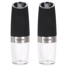 Набор гравитационных мельниц для соли и специй, электрические, 2 шт., PM-6, DASWERK (ДАСВЕРК), 456624 - фото 15058049