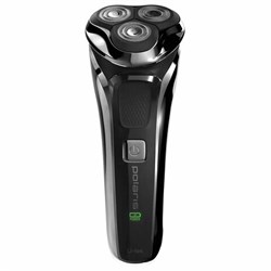 Электробритва POLARIS PMR 0305R PRO 5, 3 головки, аккумулятор, сухое и влажное бритье, черная, 51919 - фото 15058068