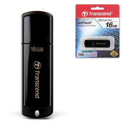 Флеш-диск 16 GB, TRANSCEND Jet Flash 350, USB 2.0, черный, TS16GJF350 - фото 15058272