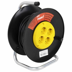 Удлинитель на катушке РБК16-270-005, 4 розетки с заземлением, 20 м, 3х1,5 мм, 3500 Вт, 2391 - фото 15058292