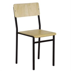 Стул ученический нерегулируемый, 380х420х840 мм, рост 6 (от 170 см), черный каркас, СШ2/1 - фото 15058409