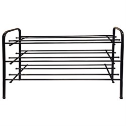 Полка для обуви ПО-3/70, 700х265х540 мм, 3 полки, металл чёрный - фото 15058459