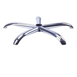 Пятилучие для кресла, нагрузка до 120 кг, диаметр 700 мм, NZ004, металлическое, хром - фото 15058542