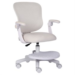 Кресло детское с подставкой для ног BRABIX "Sky MG-206", велюр, бежевое, 533156 - фото 15058787