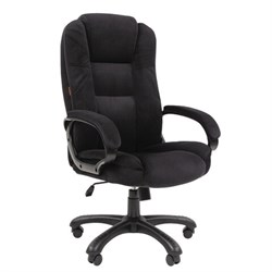 Кресло офисное Chairman CH 600, велюр, черное, 7158676 - фото 15058801