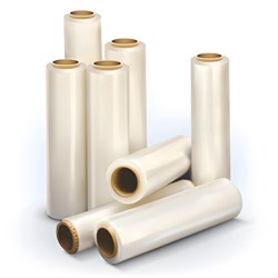 Стрейч-пленка для ручной упаковки 50 см х 166 м, 17 мкм, 1,3 кг - нетто, ПЕРВИЧНОЕ СЫРЬЕ, растяжение 300% - фото 15058857