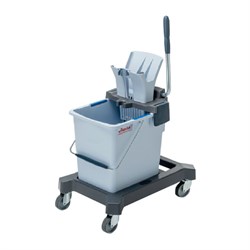 Тележка уборочная VILEDA "УльтраСпидПро", 1 съемное ведро на 25 л, платформа, без ручки, туннельный отжим, 147191 - фото 15059005