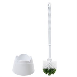 Ершик для унитаза с подставкой, пластик, белый, ЛЮБАША, 603627 - фото 15059070