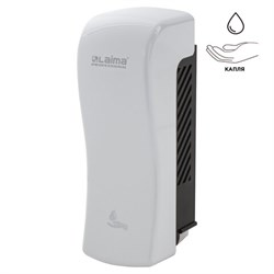 Дозатор для жидкого мыла LAIMA PROFESSIONAL ORIGINAL, НАЛИВНОЙ, 0,8 л, белый, ABS-пластик, 605774 - фото 15059249