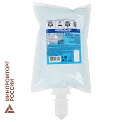 Картридж с жидким мылом-пеной одноразовый (Система S4), "Нейтральное", синее, 1 л, KEMAN, 100105-1000 - фото 15059396