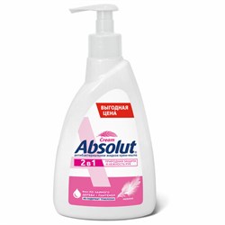 Мыло-крем жидкое антибактериальное 500 г ABSOLUT "Нежное 2 в 1", пантенол, дозатор, 5213 - фото 15059562