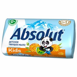 Мыло туалетное детское 90 г, ABSOLUT KIDS "Календула", натуральное, 07357, 6063 - фото 15059627