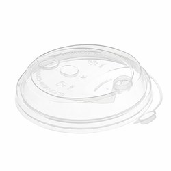 Крышка с питейником для бумажного стакана, диаметр 90 мм, глянцевая, прозрачная, полипропилен, ВЗЛП, 3001П - фото 15059679