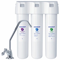 Фильтр для воды АКВАФОР "Кристалл А", для холодной воды, 3 ступени очистки, ресурс 6000 л, кран в комплекте, 205966 - фото 15059699