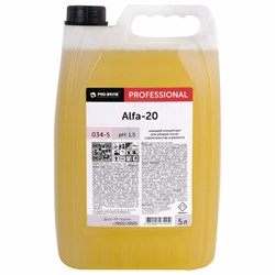 Средство для уборки после строительства моющее, 5 л, PRO-BRITE ALFA-20, кислотное, концентрат, 034-5 - фото 15059723