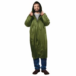 Дождевик-плащ хаки на кнопках виниловый сверхпрочный, размер 50-56, рост 170-185, ГРАНДМАСТЕР, 610937 - фото 15059857