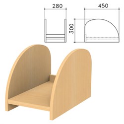 Подставка под системный блок "Канц", цвет бук невский, ПК01.10 - фото 15060202