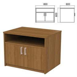 Тумба для оргтехники "Арго", 800х600х600 мм, полка, орех - фото 15060308