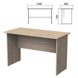 Стол письменный "Бюджет", 1200х600х740 мм, дуб сонома, 402660-091 - фото 15060321
