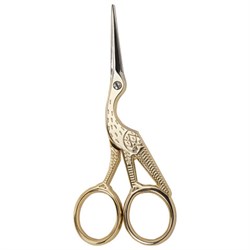 Ножницы для вышивания и рукоделия 120 мм, ЦАПЕЛЬКИ, золотистые, ОСТРОВ СОКРОВИЩ, 665601 - фото 15060575