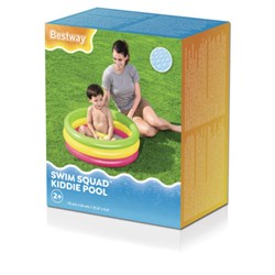 Надувной бассейн детский "Лето" с надувным дном, 70х24 см, 41 л, от 2 лет, BESTWAY, 51128 - фото 15060765