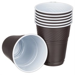 Стакан одноразовый ВЕНДИНГ 155 мл, UPAX UNITY, КОМПЛЕКТ 2000 шт. (40 упаковок по 50 шт.), тип 2, бело-коричневый - фото 15060830