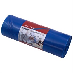 Мешок кондитерский одноразовый синий 45 см, КОМПЛЕКТ 100 шт. в рулоне, ПЛОТНЫЙ 90 мкм, ALEKS PARKS, А45-100B - фото 15060906