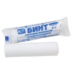 Бинт фиксирующий эластичный 6 см х 4 м, индивидуальная упаковка, NF - фото 15070914
