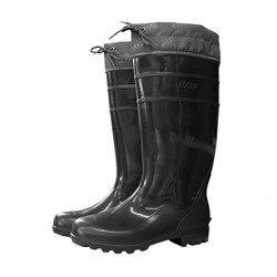 Сапоги ПВХ двухкомпонентные Step, черный (арт.С-40) с надставкой - фото 15072871