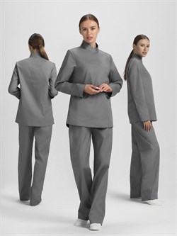 Костюм женский ХАССП-Стандарт NEW (тк.Смесовая,160), серый - фото 15077564