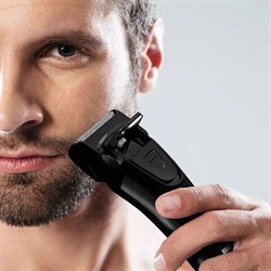 Электробритва сетчатая KITFORT KT-4138, 2 в 1, бритва-триммер, аккумулятор, сухое бритье, серебристая - фото 15079178