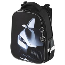 Ранец BRAUBERG PREMIUM, 2 отделения, с брелком, "Fast car", 38х29х16 см, 270600 - фото 15081128