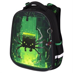 Ранец BRAUBERG PREMIUM, 2 отделения, с брелоком, "Digital spider", LED-ЛАМПОЧКИ, 38х29х16 см, 273101 - фото 15081180